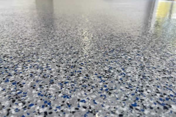 Epoxy basement floor